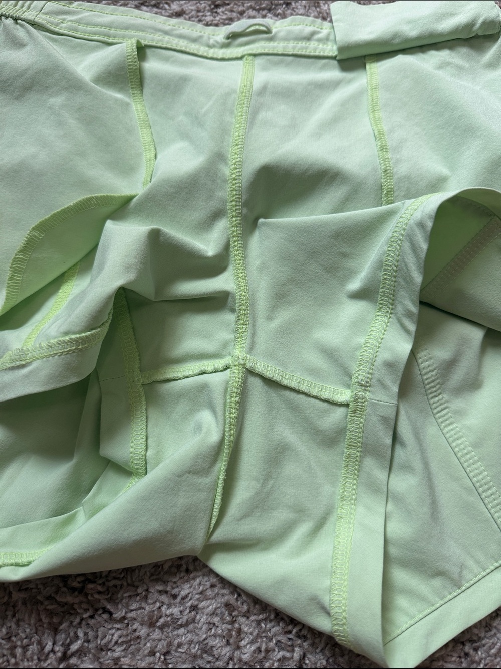 Athleta - Light Green Athletic Shorts with Elastic Waist - Size XS - Picture 7 of 8